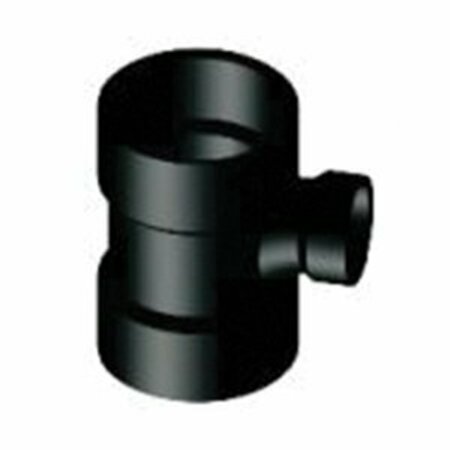 LESSO AMERICA Lesso Reducing Sanitary Pipe Tee, 3 x 3 x 1-1/2 in, Hub, ABS, Black LN401-337